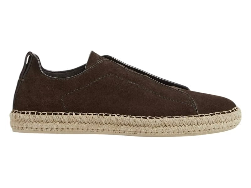 Zegna Suede Triple Stitch Espadrilles