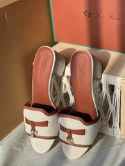 Loro Piana Brown Summer Charms Sandals
